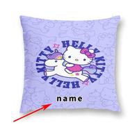 Shein 1 funda de almohada personalizada con tema de dibujos animados de color púrpura, hecha de tela de poliéster suave que no se desvanece ni se pelea, rec