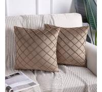 Shein 1 funda de cojín de fibra química sin relleno, funda de almohada decorativa moderna de Jacquard a cuadros para el hogar