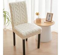 Shein 1 Funda Para Silla Gruesa Y Cálida De Estilo Jacquard, Funda Para Silla De Color Sólido, Cálida Y Suave, Adecuada Para Sala De Estar, Cocina, Comedor,