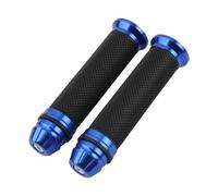 Shein 1 juego de accesorios de motocicleta azules, funda para manillar de acelerador, pegamento para manillar, cabeza antirrobo de aleación de aluminio, pie
