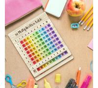 Shein 1 Juego de Tablero de Multiplicación, Adecuado para el Aula de Matemáticas y Regalos de Regreso a Clases, Juego de Rompecabezas de Matemáticas, Trabaj
