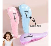 Shein 1 Juego personalizado de pinza y peine para el cabello, accesorio para el cabello personalizado para niñas, regalo personalizado con nombre para amigo