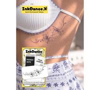Shein 1 Kit "Flores de Lirio" Pegatina de Tatuaje de Nueva Tecnología, Semipermanente, Espiral Floral, Elegante, Puntillismo, Fluido, Tatuaje Temporal, Tatu