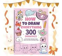 Shein 1 Libro: Cómo dibujar cualquier cosa para amantes del arte, 300 dibujos paso a paso adorables, cosas lindas, animales, comida, regalos y talla grande