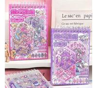 Shein 1 libro de 30 páginas con pegatinas de micro escenas, 10 diseños, visual 3D desplegable, material educativo para manualidades de scrapbooking y decora