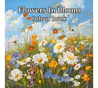 Shein 1 Libro de colorear floral para adultos, páginas de colorear de flores silvestres relajantes, adecuado para mujeres y entusiastas de las flores como r