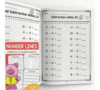 Shein 1 Libro de Suma y Resta hasta 30, Cuaderno de Ejercicios de Aritmética Matemática, Juego de Rellenar Números en Blanco, Mejora la Cognición Matemática