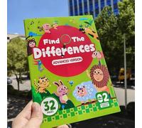 Shein 1 Libro - Libro de actividades de diferencias ocultas, que contiene 32 ejercicios interactivos de observación y memoria | Entrenamiento de atención y