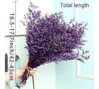 Shein 1 Manojo de flores secas de lavanda púrpura dispuestas en un jarrón tejido rústico: decoración hecha a mano para el hogar para la sala de estar, el do
