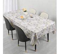 Shein 1 Mantel, mantel impreso en PVC, resistente al agua, al aceite y al calor, lavable, mantel para mesa de café, alfombrilla de mesa reutilizable, adecua