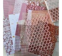 Shein 1 Paquete De 15 Hojas De Papel De Material Diy De Diario Ins Serie De Sueño Ligero