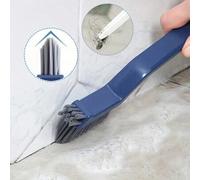 Shein 1 paquete de 28cm Cepillo de baño resistente - Limpiador multiusos para espacios estrechos con clip para ventanas, herramienta de cocina de acero inox