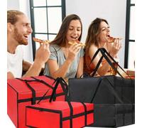 Shein 1 Paquete de Bolsa de Entrega de Pizza Aislada Premium - Bolsa Multiusos para Transporte de Comida Caliente y Enfriador para Door Dash, Calentador de