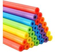 Shein 1 Paquete de Fideos Flexibles y Coloridos para Nadar: 2 Flotadores de Piscina de Espuma PE Hueca, Adecuados para Nadadores Adultos - Para Nadar, Flota