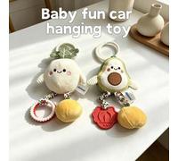 Shein 1 Paquete de Juguetes Colgantes de Peluche para Niños y Niñas, con Anillos Colgantes Portátiles, Campanas, Mordedor, Anillos y Chupete con Sonido, que
