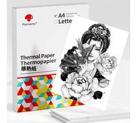 Shein 1 paquete de papel térmico tamaño A4 para Phomemo M08/M832/M833/M834/P831 - 1 paquete de papel A4 con 100 hojas de papel de etiquetas térmicas en su i