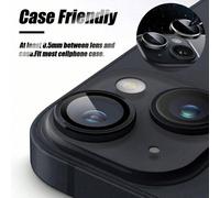 Shein 1 paquete Película de protección de lente negra, diseño de ojo de águila, alta definición anti-caída, compatible con iPhone 11/12/13/14 Pro Max/15 Pro
