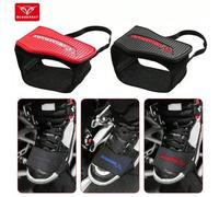 Shein 1 Paquete Protector Universal de Punta de Pie de Goma para Palanca de Cambios de Motocicleta, Protector de Palanca Ajustable Antideslizante para Zapat