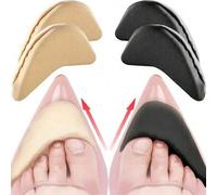 Shein 1 par/2 pares Almohadillas de alivio del dolor para la parte delantera del pie Mujeres Tapones de esponja para los dedos Medias suelas de ajuste Reduc