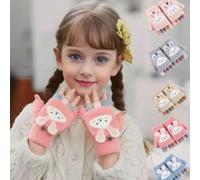 Shein 1 par/3 pares/6 pares de guantes de invierno cómodos y lindos con diseño de caparazón cálido y frío para niños, adecuados para escribir y esquiar, apt