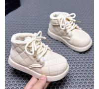Shein 1 par de botas cálidas con forro térmico para niños/as, nuevas para otoño/invierno, interior térmico grueso, cómodas y antideslizantes, a prueba de fr