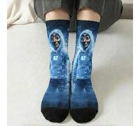 Shein 1 par de calcetines BIIHUDU para hombres con diseño de meme italiano Brainrot - Ice Meme Man 67 Hoodie/Frozen 67 Meme Man Winter City AI Art Print, ca