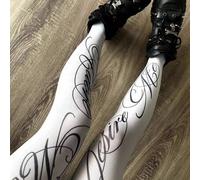 Shein 1 par de calcetines con estampado retro americano e inglés de primavera/verano, medias con estilo personalizado Y2K street chic, adecuadas para todas