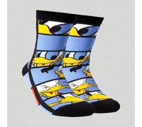 Shein 1 par de calcetines de media longitud para niño/pareja de Disney, personalizados, divertidos, ricos y coloridos, con diseño creativo de anime y dibujo