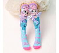 Shein 1 par de calcetines largos hasta la rodilla con alas 3D y coloridos para niños, calcetines divertidos y locos para todas las estaciones, adecuados par