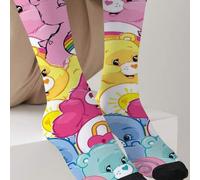 Shein 1 par de calcetines personalizados de la Osa del Amor de CARE BEARS para mujer, con estampado digital 360 de osos felices, osos deseosos, osos con for