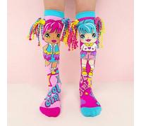 Shein 1 par de calcetines por encima de la rodilla para niñas con decoración tejida en 3D y patrones de dibujos animados. Calcetines locos para todas las es