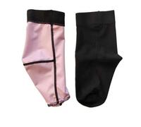 Shein 1 par de calcetines protectores contra el sudor de los pies, manguito deportivo de PU que absorbe el sudor, con recubrimiento suavizante que retiene e
