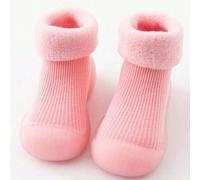 Shein 1 par de calcetines y zapatos para bebé/niño pequeño, de color marrón chocolate, antideslizantes para interiores y exteriores, entrenadores transpirab