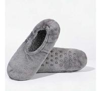 Shein 1 par de calentadores de piernas de felpa para el piso, de unicolor, cálidos, suaves, gruesos, antideslizantes y silenciosos para otoño/invierno, calc