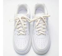 Shein 1 par de cordones planos clásicos de algodón de doble capa, versátil para zapatos casuales y deportivos