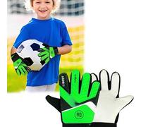 Shein 1 par de guantes de portero para niños, 6-10 años/8-12 años/12-16 años, guantes de portero de fútbol con doble protección de muñeca y material de láte