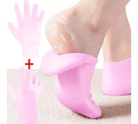 Shein 1 par de guantes humectantes para manos, para piel reseca y agrietada, con herramientas de cuidado de pies y manos exfoliantes y suavizantes, de gel d