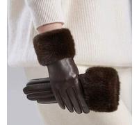 Shein 1 par de guantes sin dedos elegantes y casuales de unicolor de poliéster para mujer, para otoño/invierno