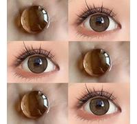 Shein 1 par de lentes de contacto blandos de color natural, de uso anual desechable, diámetro de 14.2mm, adecuados para citas o uso diario, lentes de contac
