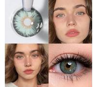 Shein 1 par de lentes de contacto de color natural suaves, reemplazo anual, diámetro de 14,5 mm, aptos para citas o uso diario, lentes de contacto cosmético