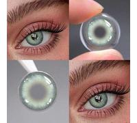 Shein 1 par de lentes de contacto de color natural suaves, reemplazo anual, diámetro de 14.5mm, adecuados para citas o uso diario, lentes de contacto cosmét