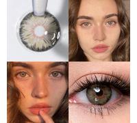 Shein 1 par de lentes de contacto de color natural suaves, reemplazo anual, diámetro de 14.5mm, aptos para citas o uso diario, lentes de contacto cosméticos