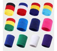 Shein 1 par de muñequeras deportivas para niños, toallas envolventes deportivas transpirables y de colores, prácticas para baloncesto, actividades al aire l