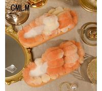 Shein 1 par de pantuflas de moda para mujer, pantuflas suaves y amigables con la piel, con 2 tiras y suela gruesa de EVA, cómodas y ligeras, ideales para ni