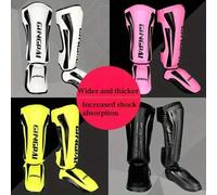 Shein 1 par de protectores de espinillas e instep para Muay Thai, gruesos guardias de espinillas para artes marciales, kickboxing, MMA y protectores de tobi