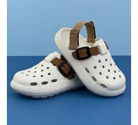 Shein 1 par de sandalias/pantuflas infantiles con diseños de dibujos animados, resistentes y antideslizantes de EVA para playa/interior y exterior, chanclas