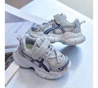 Shein 1 par de zapatillas deportivas de malla para niñas, nuevas zapatillas chunky transpirables de primavera/otoño, zapatillas de malla casuales para niños
