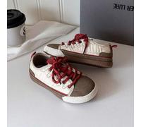 Shein 1 par de zapatos deportivos minimalistas para niños con diseño de cierre de gancho y bucle, adecuados para la escuela, la clase de educación física, e