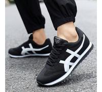 Shein 1 par de zapatos deportivos unisex, zapatos casuales de moda con parches, zapatillas retro clásicas, zapatos para correr ligeros y transpirables, zapa