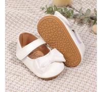 Shein 1 par de zapatos planos de deslizamiento con lazo de niña pequeña, cierre de , antideslizante y transpirable, estilo elegante de MaríaJuana, adecuado